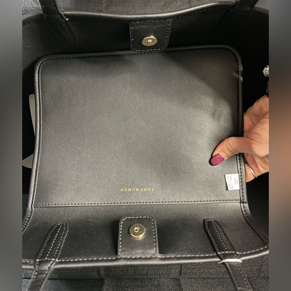 NWT Tory Burch Large Geo Logo Tote - Picture 9 of 16